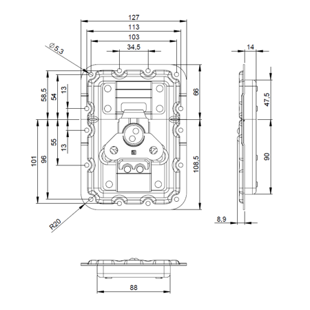 Zamek 172573  Adam Hall