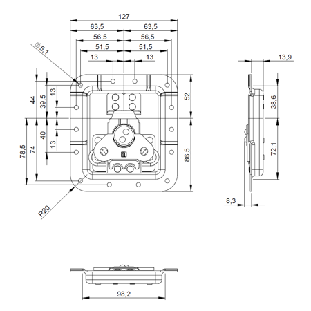 Zamek 172535  Adam Hall